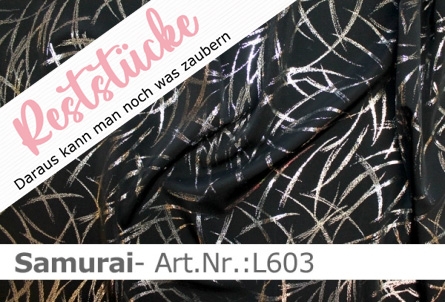 elastischer Lycra mit silber Foil
