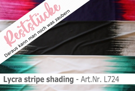 L724 - Lycra mit interessantem Farbverlauf stripe shading - weiss-marine