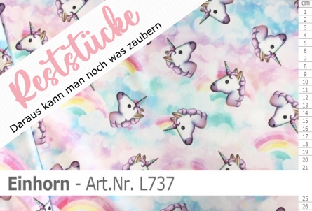 Lycra Design Einhorn - Reste