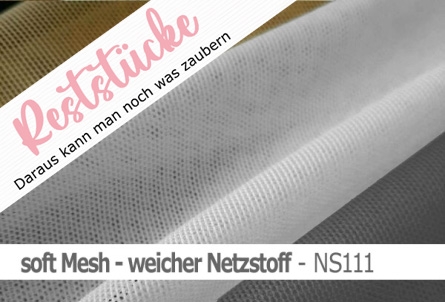 soft Mesh - weicher Netzstoff - elastisch - Reste