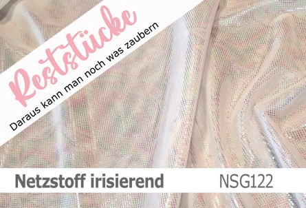 Preview: Stretch net - weicher Netzstoff irisierend - Reste
