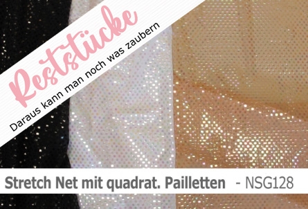 Stretch net mit Pailletten