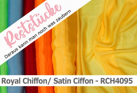 weicher, leicht fallender und glänzender Chiffon in bester Qualität.