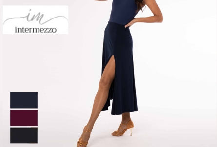 Preview: langer Rock mit Schlitz - Art.7016