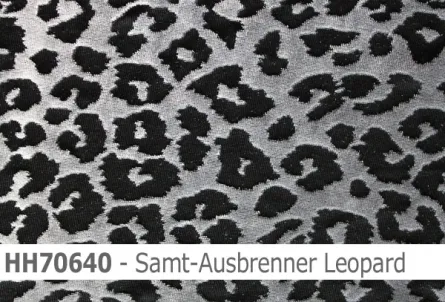 Samt Ausbrenner im Leoparden-Design