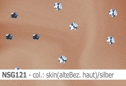 Stretch net mit Glitzer - weicher Netzstoff