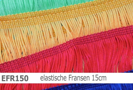 Preview: elastische Tactel-Franse 15cm