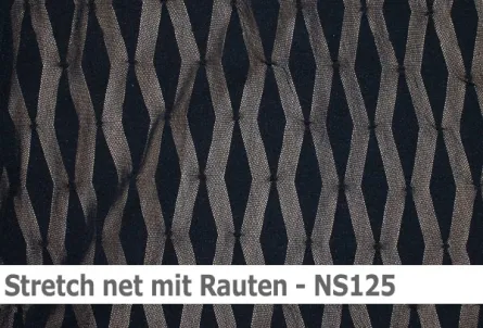 Netzstoff mit Rautenmotiv