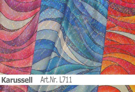 Preview: Lycra - Design Karussell mit Hologramm