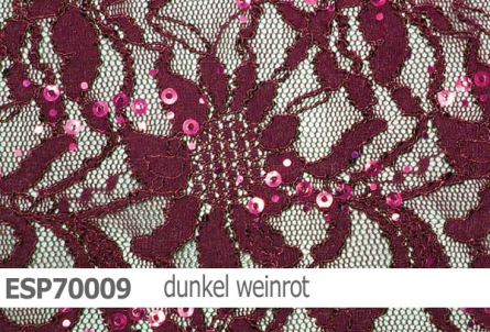 elastische Spitze mit Pailletten - ESP70009 - Reste
