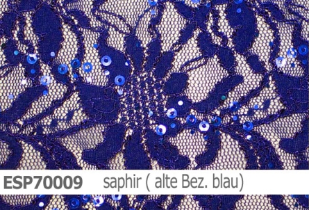 elastische Spitze mit Pailletten - ESP70009 - Reste