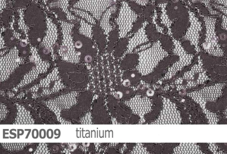 Preview: elastische Spitze mit Pailletten - ESP70009 - Reste