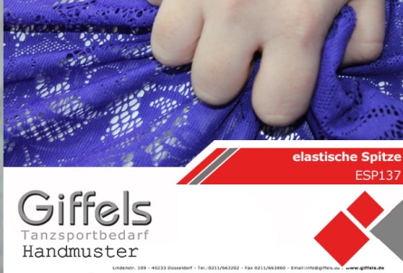Handmuster - elastische Spitze ESP137