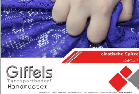 Handmuster - elastische Spitze ESP137