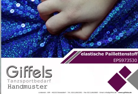 Handmuster - elastischer Pailletenstoff EPS973530