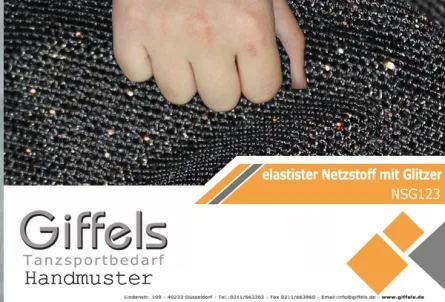 Handmuster - Netzstoffe mit Glitzer NSG123