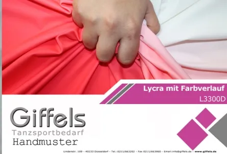 Handmuster - Lycra mit Farbverlauf