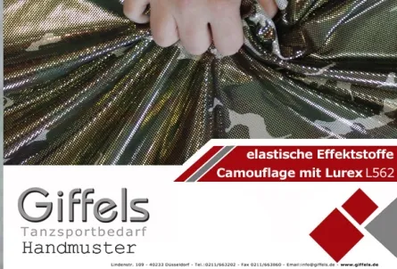 Handmuster - Camouflage mit Lurex L562