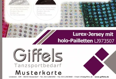 Musterkarte - Lurex-Jersey LJ973507