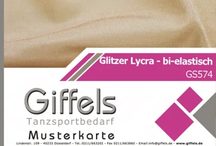 Musterkarte - Glitzer-Lycra GS574