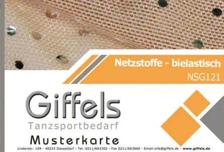 Musterkarte - Netzstoff mit Pailletten