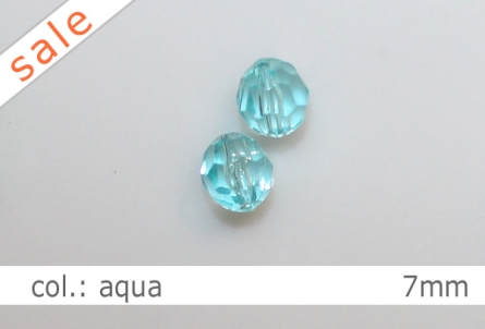 Perlen - 7mm - col. aqua
