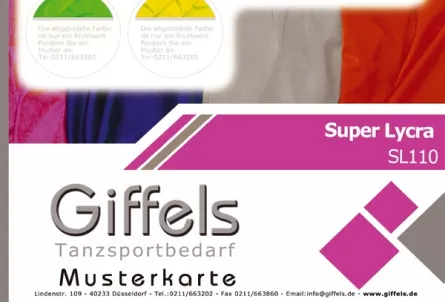 Super-Lycra-Musterkarte