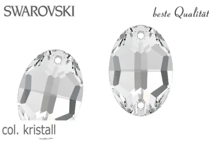 Swarovski Aufnähsteine Oval - col.kristall