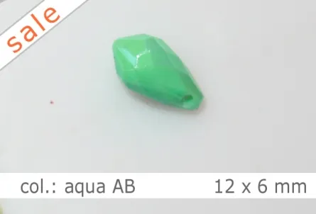 Tropfen - 12x6mm - col.aqua AB