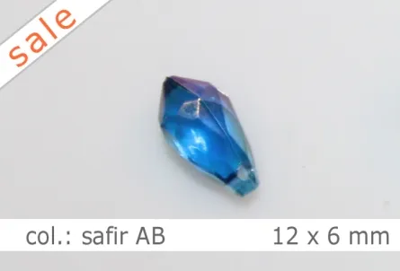 Tropfen - 12x6mm - col.safir AB
