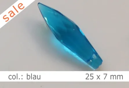 Tropfen - 25x7mm - col.blau