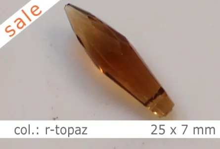 Tropfen - 25x7mm - col.r-topaz