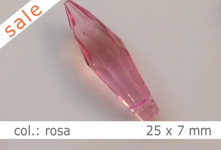 Tropfen - 25x7mm - col.rosa