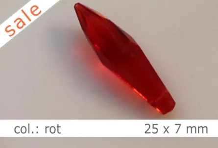 Tropfen - 25x7mm - col.rot