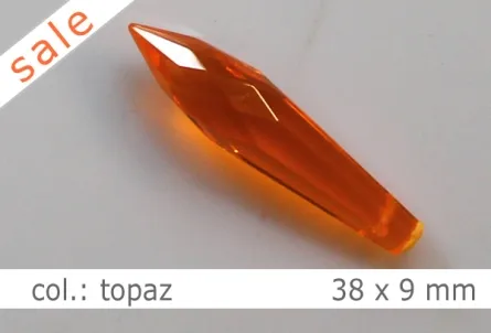 Tropfen - 38x9mm - col.topaz