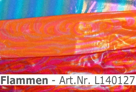 Lycra - Design Flammen multi mit Lurex