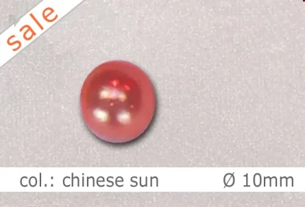 Wachsperlen - 10mm - col.chinese sun