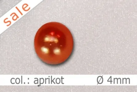 Wachsperlen - 4mm - col.aprikot