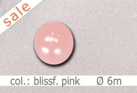 Wachsperlen - 6mm - col.blissful pink