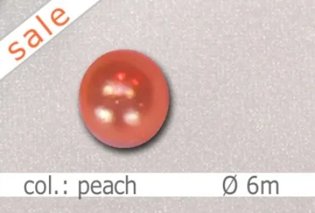 Wachsperlen - 6mm - col.peach