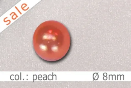 Wachsperlen - 8mm - col.peach