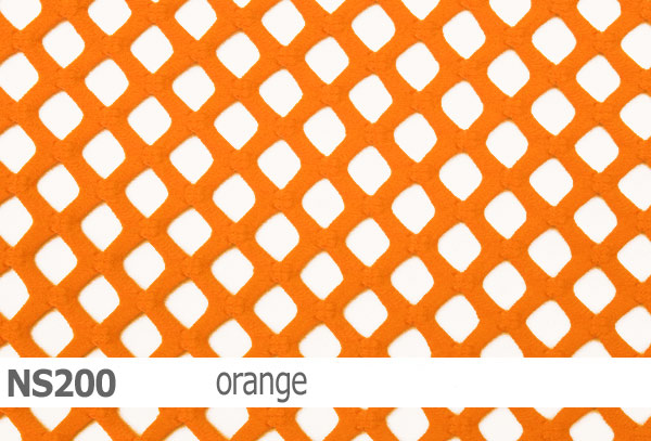 Elastisches Netzgewebe grob fluor orange, FUNKYTEX