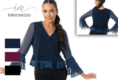 Bluse mit V-Ausschnitt - Art.6671