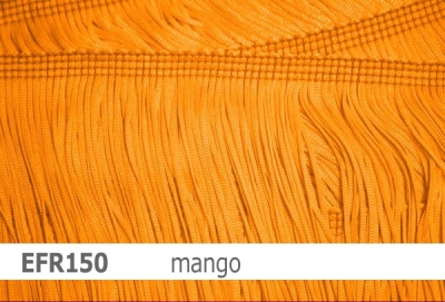 elastische Tactel-Franse 15cm - reduzierte Farben