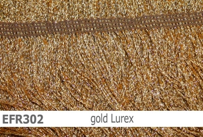 elastische Lurex-Fransen - 30cm - reduzierte Farben