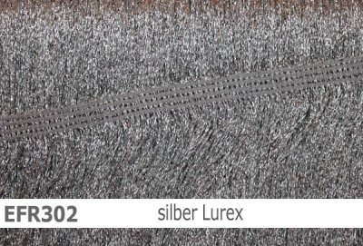 elastische Lurex-Fransen - 30cm - reduzierte Farben