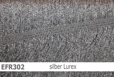 elastische Lurex-Fransen - 30cm - reduzierte Farben