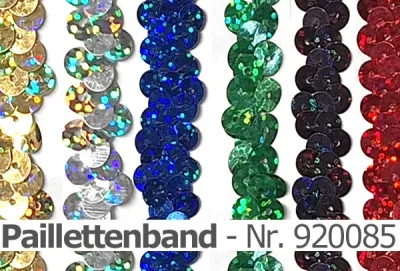 Holo Paillettenband - breit