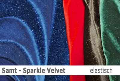 Samt/ Sparkle Velvet - elastisch