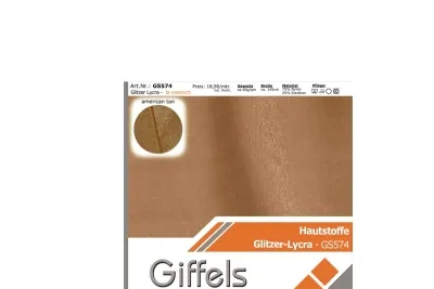 Glitzer Lycra - col. american tan